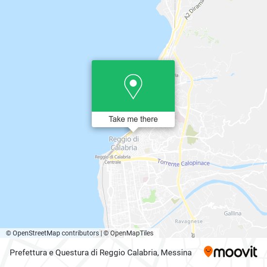 Prefettura e Questura di Reggio Calabria map