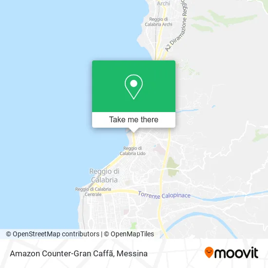 Amazon Counter-Gran Caffè map