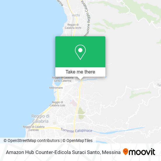 Amazon Hub Counter-Edicola Suraci Santo map