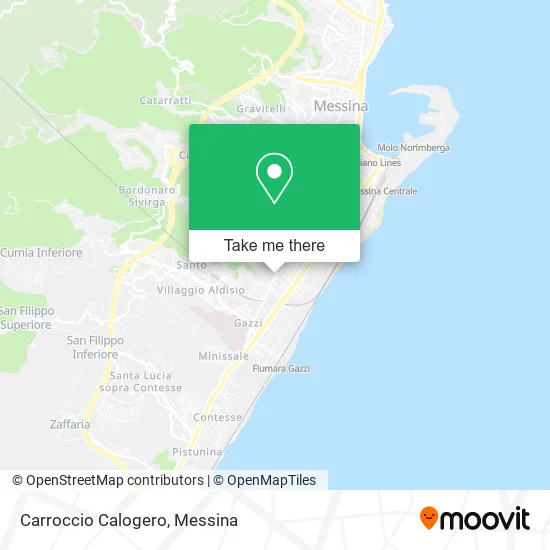 Carroccio Calogero map