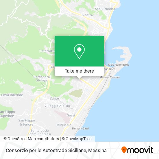 Consorzio per le Autostrade Siciliane map