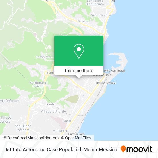 Istituto Autonomo Case Popolari di Meina map