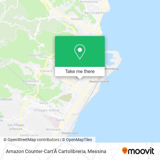 Amazon Counter-Cart'Ã Cartolibreria map