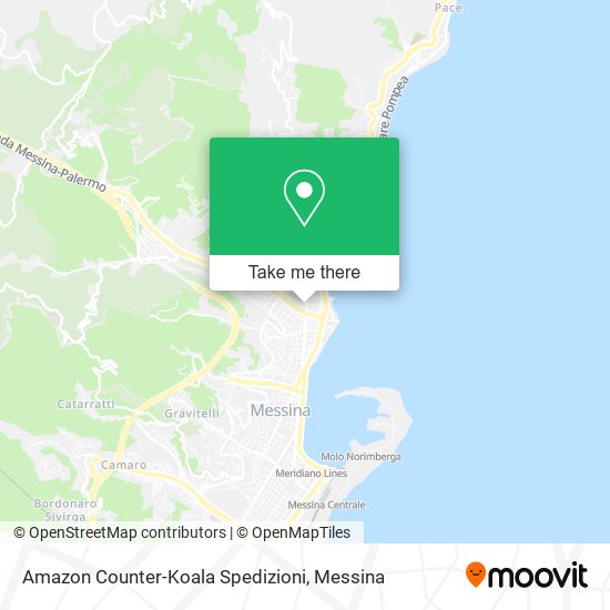 Amazon Counter-Koala Spedizioni map