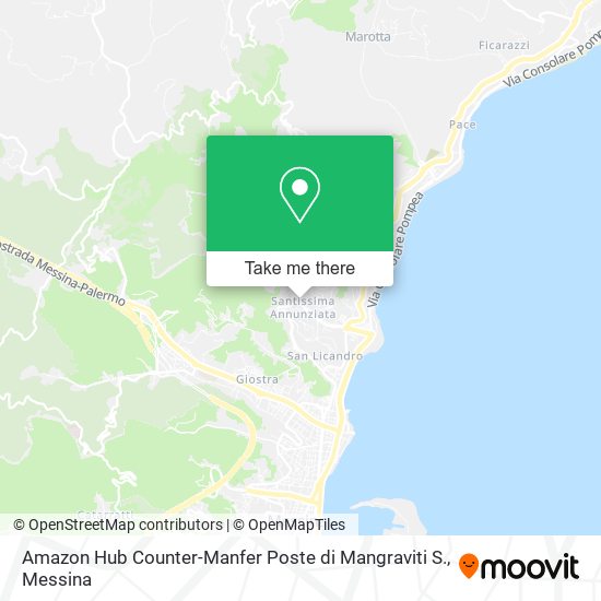 Amazon Hub Counter-Manfer Poste di Mangraviti S. map