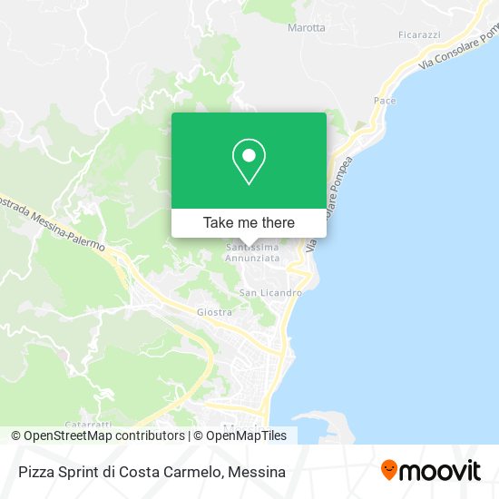 Pizza Sprint di Costa Carmelo map