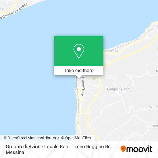 Gruppo di Azione Locale Bao Tirreno Reggino Rc map