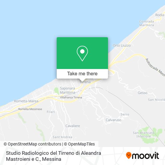 Studio Radiologico del Tirreno di Aleandra Mastroieni e C. map