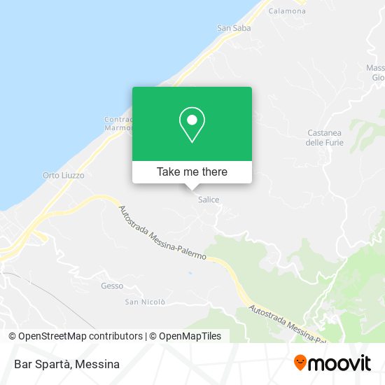 Bar Spartà map