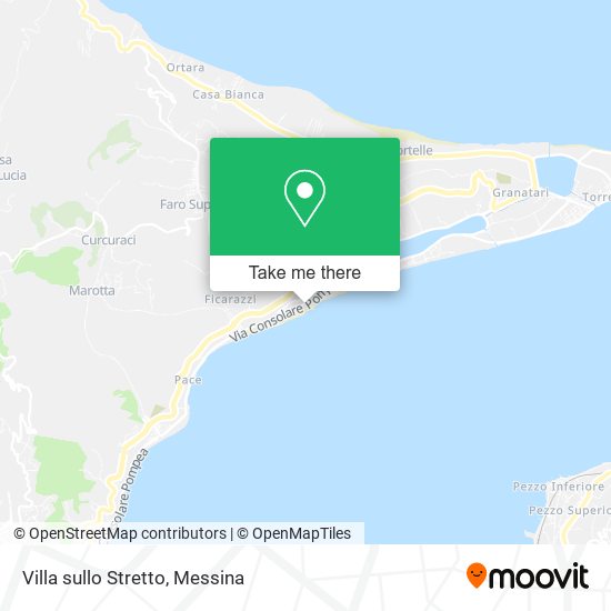 Villa sullo Stretto map