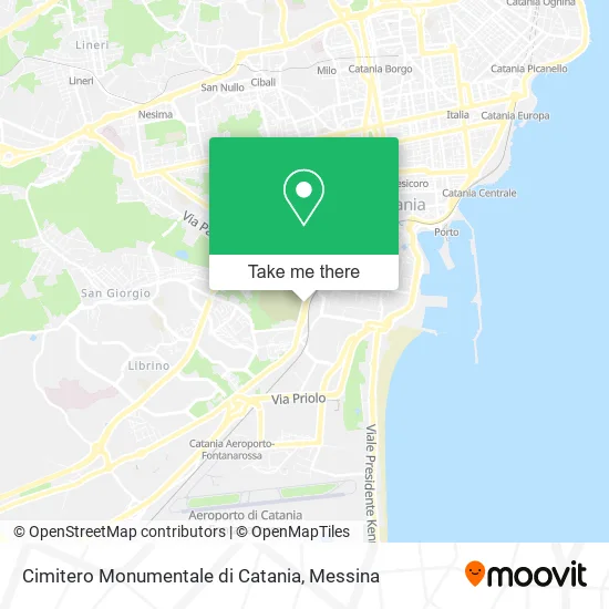 Cimitero Monumentale di Catania map