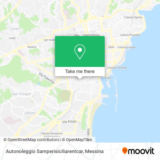 Autonoleggio Samperisiciliarentcar map