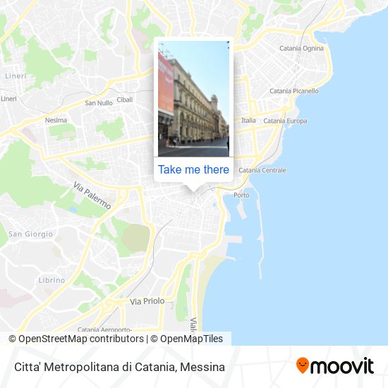 Citta' Metropolitana di Catania map