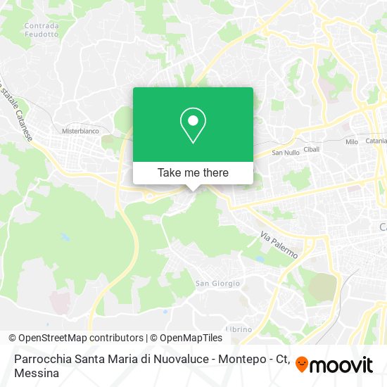 Parrocchia Santa Maria di Nuovaluce - Montepo - Ct map