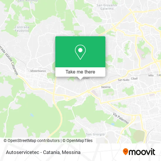 Autoservicetec - Catania map
