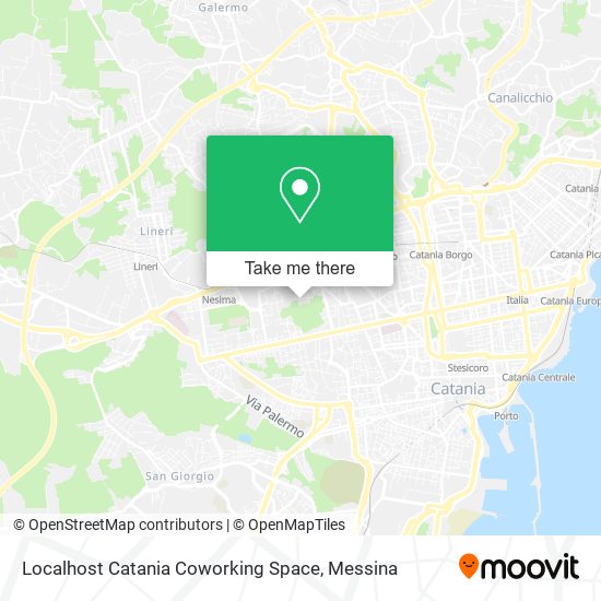 Localhost Catania Coworking Space map