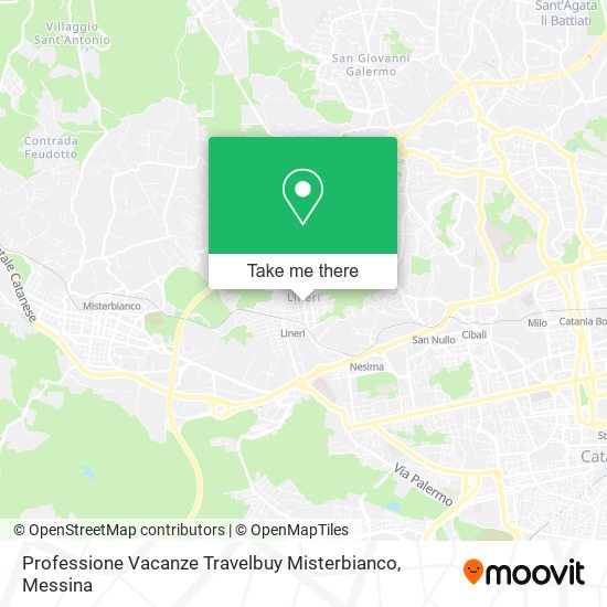 Professione Vacanze Travelbuy Misterbianco map