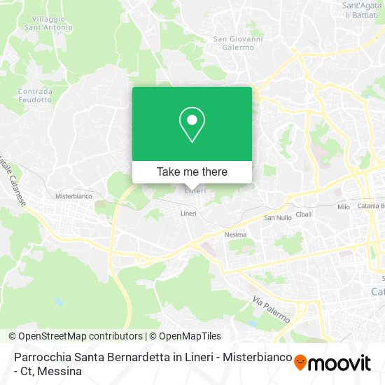 Parrocchia Santa Bernardetta in Lineri - Misterbianco - Ct map