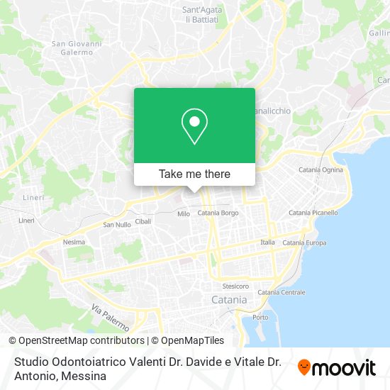 Studio Odontoiatrico Valenti Dr. Davide e Vitale Dr. Antonio map