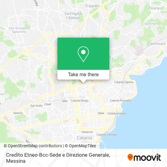 Credito Etneo-Bcc-Sede e Direzione Generale map