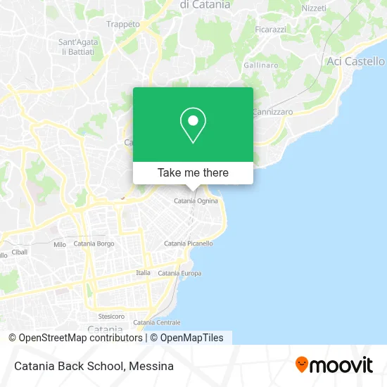 Catania Back School map