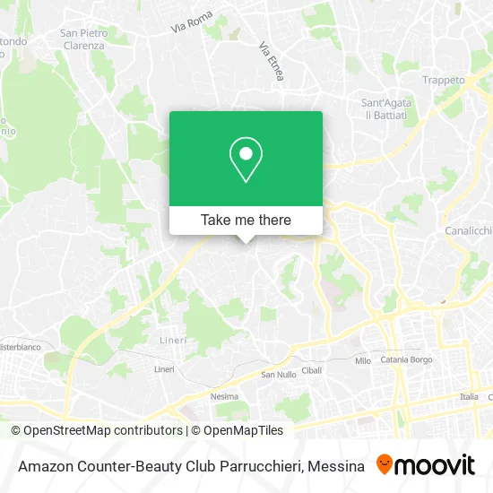 Amazon Counter-Beauty Club Hairdressers map