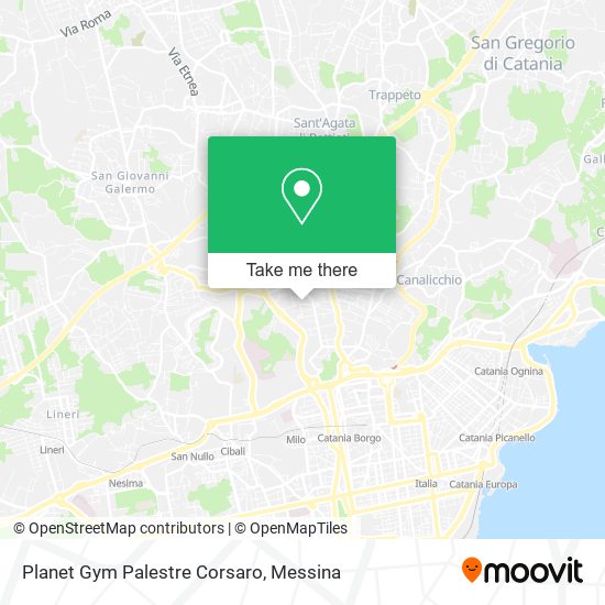 Planet Gym Palestre Corsaro map