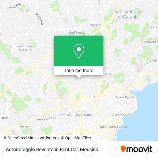 Autonoleggio Seventeen Rent Car map