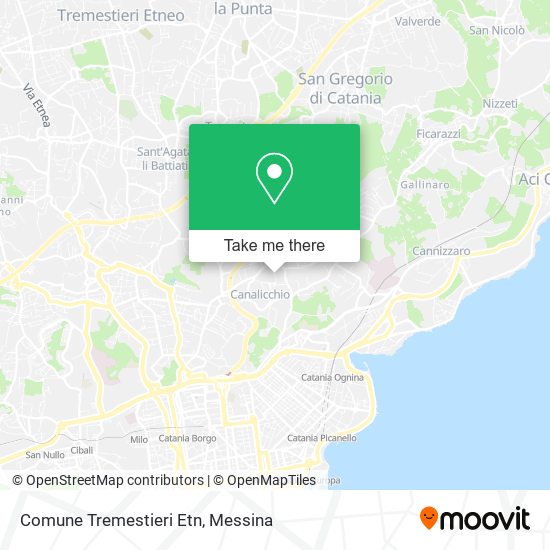 Comune Tremestieri Etn map