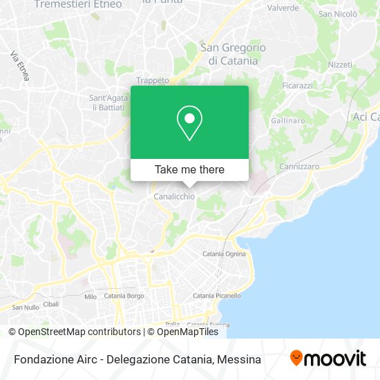 Fondazione Airc - Delegazione Catania map