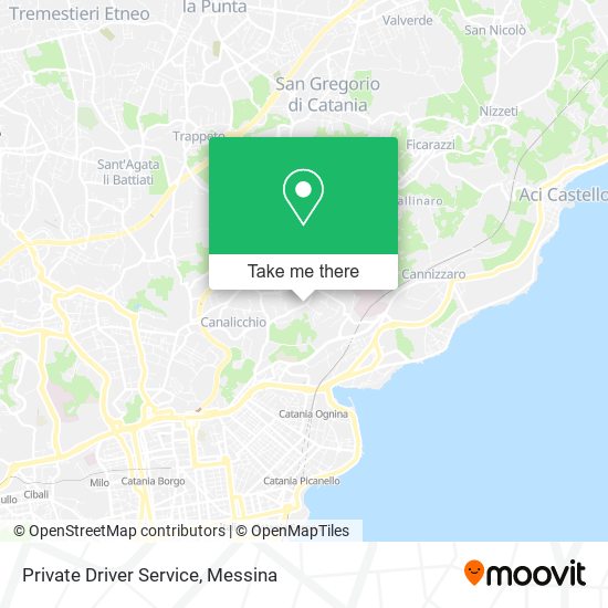 Private Driver Service map