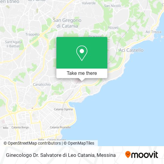 Ginecologo Dr. Salvatore di Leo Catania map