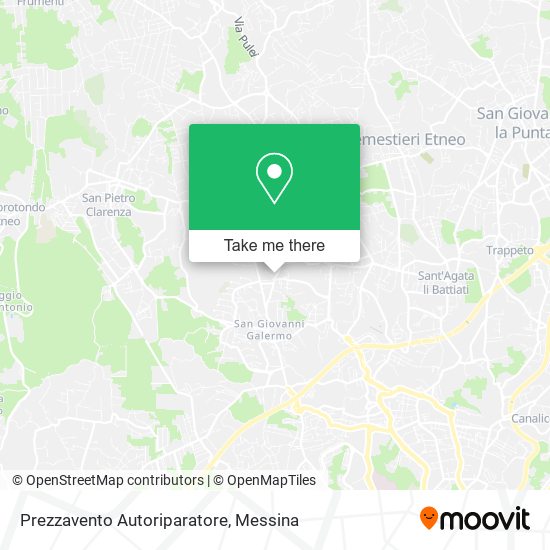 Prezzavento Autoriparatore map