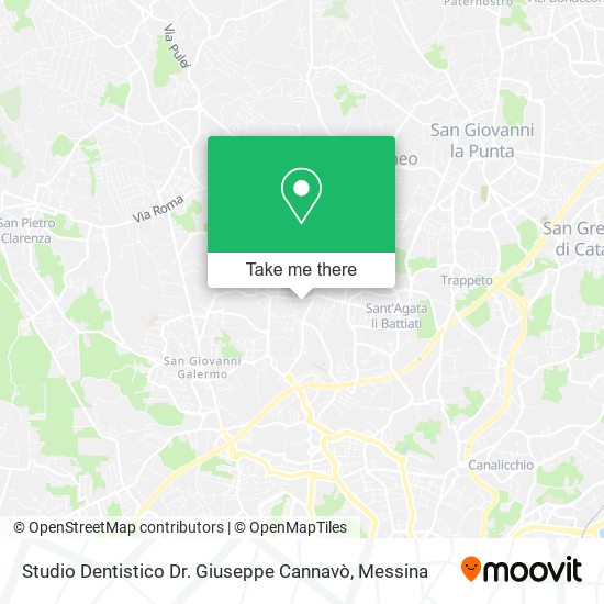 Studio Dentistico Dr. Giuseppe Cannavò map