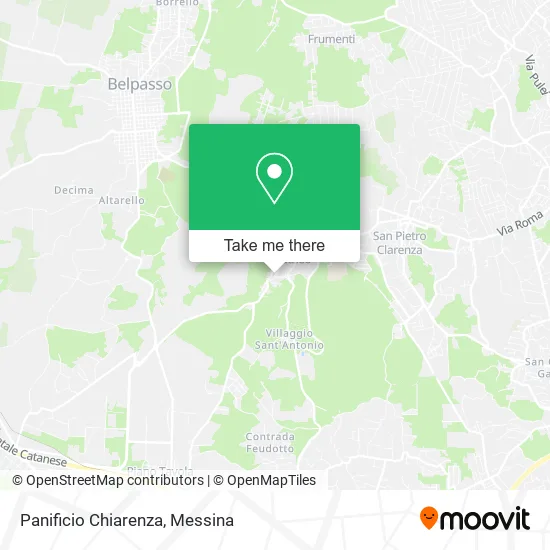 Chiarenza Bakery map