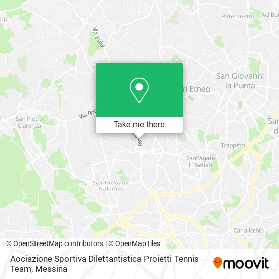 Aociazione Sportiva Dilettantistica Proietti Tennis Team map