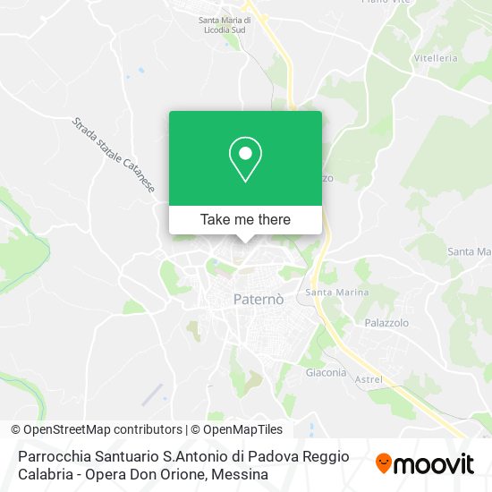 Parrocchia Santuario S.Antonio di Padova Reggio Calabria - Opera Don Orione map