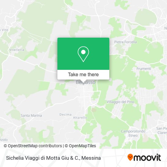 Sichelia Viaggi di Motta Giu & C. map