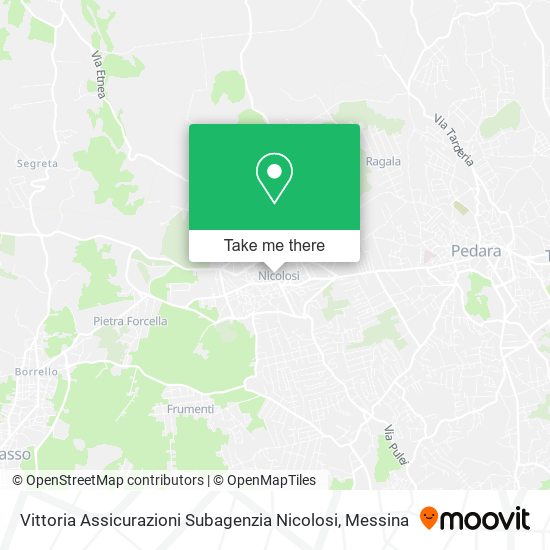 Vittoria Assicurazioni Subagenzia Nicolosi map