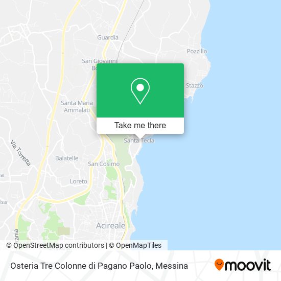 Osteria Tre Colonne di Pagano Paolo map