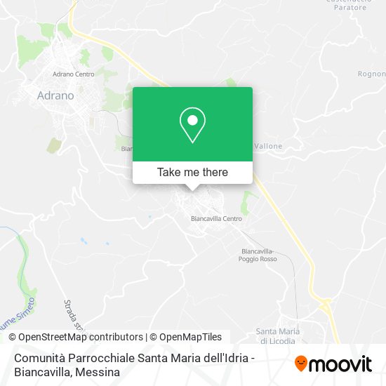 Comunità Parrocchiale Santa Maria dell'Idria - Biancavilla map