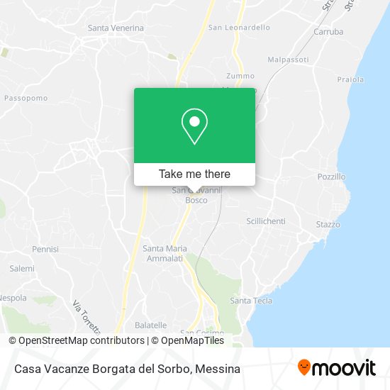 Casa Vacanze Borgata del Sorbo map