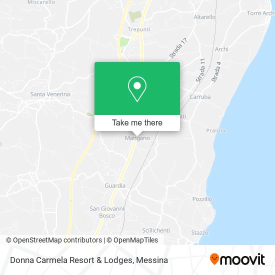 Donna Carmela Resort & Lodges map