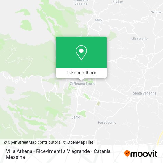 Villa Athena - Ricevimenti a Viagrande - Catania map