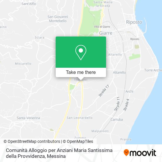 Comunità Alloggio per Anziani Maria Santissima della Provvidenza map