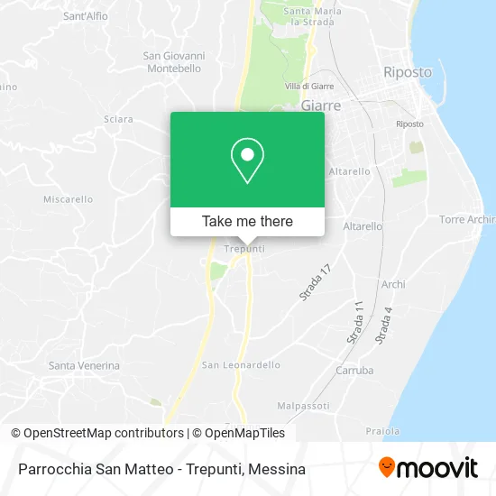 Parrocchia San Matteo - Trepunti map