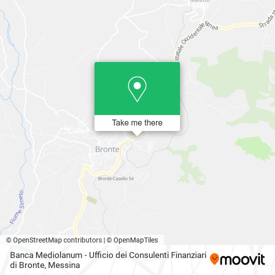 Banca Mediolanum - Ufficio dei Consulenti Finanziari di Bronte map