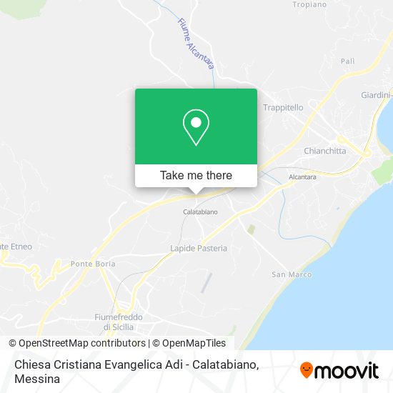 Chiesa Cristiana Evangelica Adi - Calatabiano map