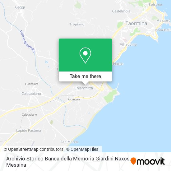 Archivio Storico Banca della Memoria Giardini Naxos map
