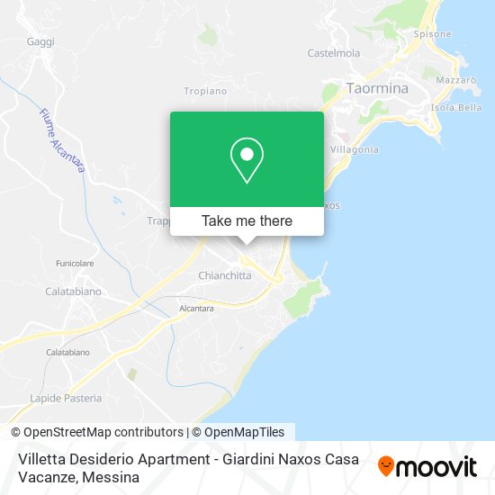 Villetta Desiderio Apartment - Giardini Naxos Casa Vacanze map